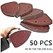 CHDENUO K-Musculo Mouse Detail Sander Sandpaper Sanding Paper Assorted 40 80 120 180 240 Grits (50PCS Mouse Sandpaper)
