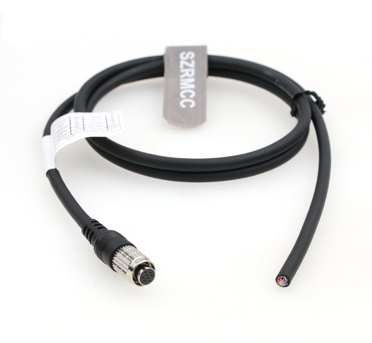 SZRMCC Hirose HR25-7TR-8S 8-Pin to Open End GPIO Shielded Cable for Allied Vision Industry Machine Vision Camera (3m)