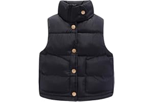 Mud Kingdom Little Boys Girls Vest Warm Jacket Stand Up Collar Winter