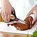 Kaylons Kitchen Shears Deluxe Scissors Poultry Crab Legs Chicken Bones with Nut Cracker Bottle Opener Black