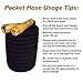 New Pocket Hose Top Brass Bullet by BulbHead No Kinking Or Leaking With Solid Brass Connector, Expandable Lightweight Compact For Easy Storage (50 feet)