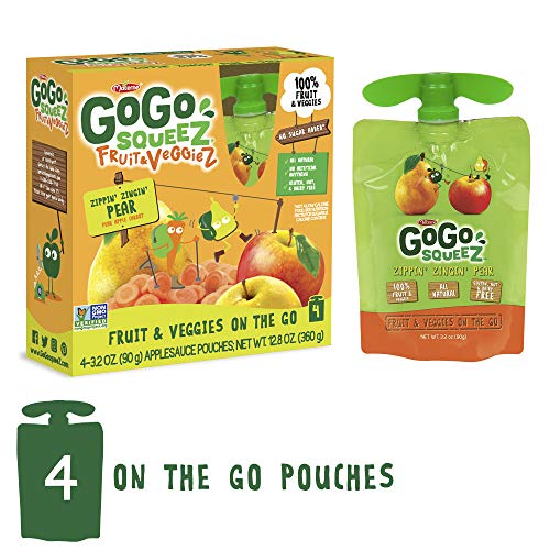 image for GoGo squeeZ Fruit & VeggieZ on the Go, Apple Pear Carrot, 3.2 Ounce (4