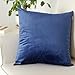 Artcest Set of 2, Cozy Solid Velvet Throw Pillow Case Decorative Couch Cushion Cover Soft Sofa Euro Sham with Zipper Hidden, 18