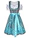 Clearlove Women German Dirndl Dress Costumes for Bavarian Oktoberfest Halloween Carnival (M, Blue)