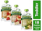 Sprout Organic Stage 4 Toddler Food Power Pak Pouches, Variety Pack, 4 Ounce (Pack of 18) 6 of Each Superblend: Strawberry Banana Butternut, Apple Apricot Strawberry & Kiwi Banana Spinach