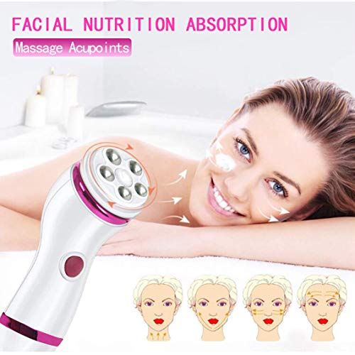 Gackoko Facial Cleansing Brush- with advance Latest Ion Technology & 4 Brush Heads for chargeable Electric Rotating Face brush -Awaken skin vitality for Deep Cleansing, Exfoliating,Blackhead (purple)