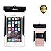 Waterproof Case, Atelic® iPhone 6 6S 7 Plus Universal Dry Bag/Pouch,Clear Sensitive Touch Screen,for Galaxy S7/S6//Note5/6 Up to 6.0 