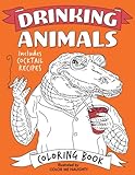 Drinking Animals Coloring Book by Color Me Naughty