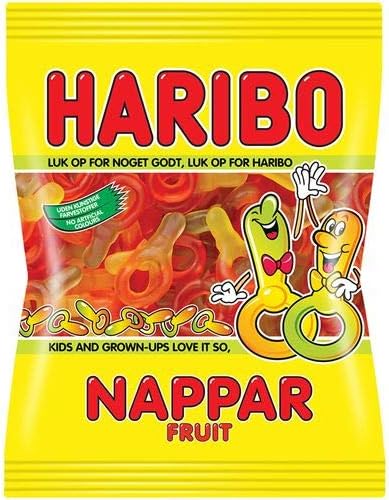 Haribo Fruit Dummies Nappar 80g Bag Scandinavian Candy