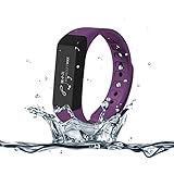 007plus T5 Plus Fitness Tracker Health Sleep Monitor Pedometer Activity Tracker Wristband (Purple)