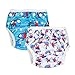 ALVABABY Baby Swim Diapers 2pcs One Size Reusable Washable & Adjustable for Swimming Lesson & Baby Boy