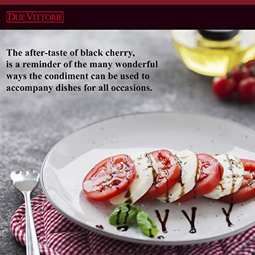 Due Vittorie Oro Gold Balsamic Vinegar of Modena in Glass Decanter - 500ml (2 pack) with Cork Pourer