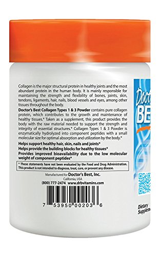 image for Colageno Hidrolizado En Polvo Con Vitamina C - 7.1 Onzas De Colageno P