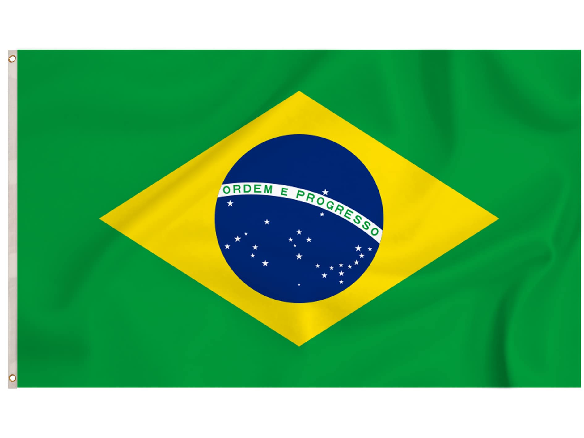 Storm&Lighthouse Brazil Flag Brazilian Flags 5ft x 3ft with Eyelets