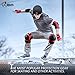 JBM international Adult / Child Knee Pads Elbow Pads Wrist Guards 3 In 1 Protective Gear Set, Red, Youth / Child