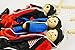 SPARIK ENJOY 2 Packs Clown Pirate Hand Marionette Puppet Children's Wooden Marionette Toys Colorful Marionette Puppet Doll Parent-Child Interactive Toys-Blue and Red Pirate