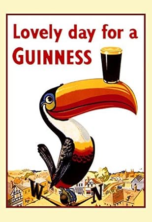 Amazon Com Guinness Poster Lovely Day For A Guinness Tucan