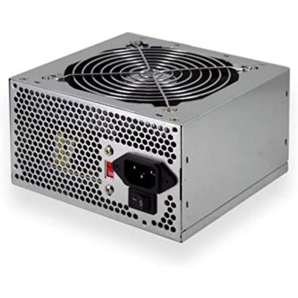 Nilox Psni Power Supply PC 115/230 V Switch, Silver, 500 W, Silver