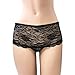 MidLove Women's Plus Size Sexy Lace Crotch-less Panties M-5XL Panty (X-Large, Black)