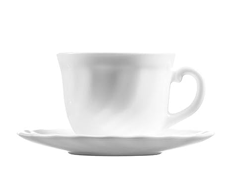 Dajar Kaffee-Set Trianon 220ml LUMINARC, Glas, Weiß, 8,5 x 6,5 cm; 220 ml