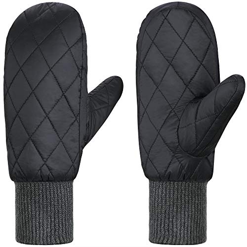 Andake 90% Duck Down Mittens Gloves For Women -20¨H Cold Weather Warm Winter Snow Gloves For Walking Jogging Work Outdoor Gray S-M - Thumbnail 7