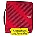 Five Star 2 Inch Zipper Binder, 3 Ring Binder, 6-Pocket Expanding File, Durable, Red (72184)