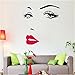 Women's Face Star Decor Nice Sticker Removable Wall Stickers Wall Decor Home Decor Wall Art Bedroom Decor Living Room Decor Sofa TV Background DIY Art Decals