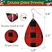 Christmas Faux Leather Earrings for Women Teardrop Dangle Earrings Petal Drop Earrings Xmas Jewelry Accessory