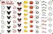 Disney Mickey Mouse Nail Art Decals. Tattoo Nail Decal Set of 62 by One Stop Nails