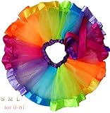 belababy Rainbow Tutu Skirt, Layered Ballet Skirts, Multicolor Tulle Dress Polyester for Toddlers, Girls &Women