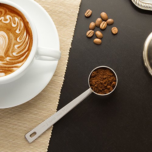Amerigo Premium Coffee Scoop, Stainless Steel Measuring Coffee Spoon, Long Handled Coffee Scoop for the Best Usage - Thumbnail 7