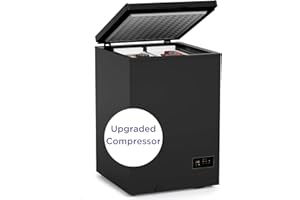 Northair Low temperature Chest Freezer - 3.5 Cu Ft with 2 Removable Baskets - Reach In Freezer Chest - 14℉ to -40℉ (ProBlack)