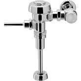 Sloan Royal 186 Exposed Manual Urinal Flushometer, 1.0 GPF, Polished Chrome | Flushometer valve, 3/4" Spud Coupling, Fixture Connection Top Spud, Royal Exposed Manual Urinal Flushometer, 3012636