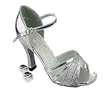 Very Fine Women's Salsa Ballroom Tango Latin Dance Shoes Style 6030 Bundle + Shoe Heel Protectors 2.5 