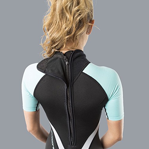 Lavacore New Women's LavaSkin Sporty Shorty Wetsuit - Green (Medium)/FBM - Thumbnail 2