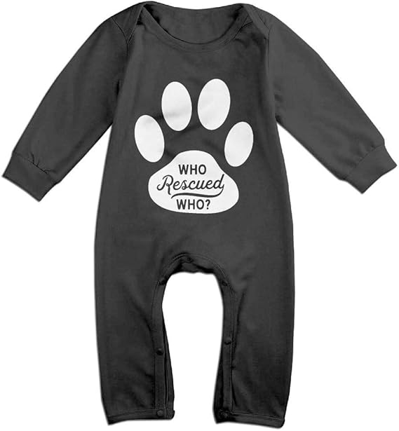 Who Rescued Who Dog Adoption Animal Rescue Long Sleeve Baby