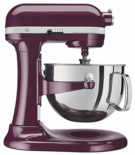 Kitchenaid (CERTIFIED REFURBISHED) Rkp26m1xBY Professional 600 Stand Mixer 6 quart 10-SPD Boysenberry
