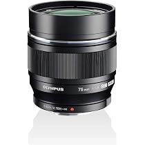 Olympus M.ZUIKO Digital ED 75mm f1.8 (Black) Lens for Olympus and