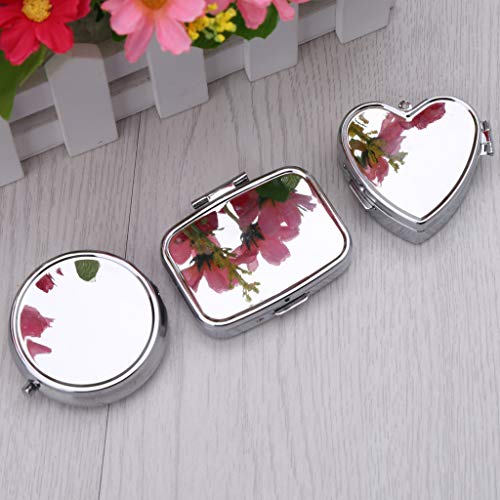 JUNESUN 1PC Pillbox Medicine Container Key Chain Tablet Storage Case Key Ring Pill