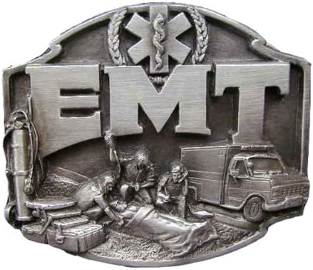 EMT Saving Lives Novelty Belt Buckle
