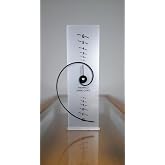 Fibonacci Clocks Fibonacci Spiral Clock,Silver