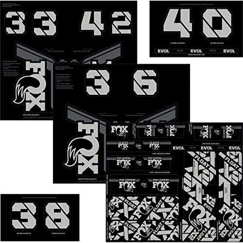 Fox Racing Shox Fork Shock Decal Kit Battleship Grey, One Size in Oman  Whizz