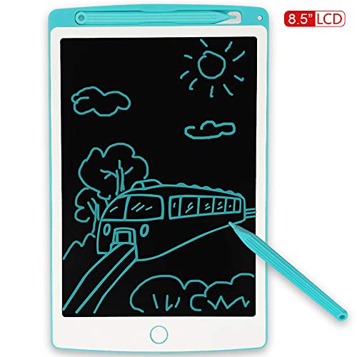 Jonzoo LCD Writing Tablet, 8.5 inch Mini Electronic Doodle Board Kids Drawing Board, Digital Handwriting Pad with Pen, erasable Reusable eWriter Paper-Saving Tool for Home/School/Office (Blue)