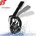 Snorkel Mask,JUNDUN Upgrade 180° Full Face Diving Mask Anti-Fog and Anti-Leak Free Breathing Scuba Diving Equipment with Adjustable Head Straps (Black, L/XL)