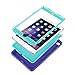 iPad Mini 4 Case, iPad A1538/A1550 Case, Hocase Rugged Shockproof Anti-Slip Hybrid Hard Shell+Silicone Rubber Bumper Protective Case for Apple iPad Mini 4th Generation 2015 - Purple/Teal