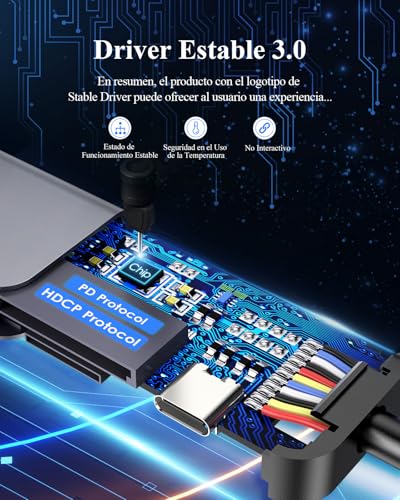 LENTION USB C Hub HDMI 4K@60Hz, PD 100W, SD/TF Card Reader, USB 3.0 & 2.0, 7 in 1 USB C Adapter for MacBook Pro/Air 2026-2016, New iPad Pro, Surface, iPhone 17 Plus Pro MAX and More (Grey)