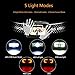 HISVISION Rechargeable Headlamp, Ultra Bright LED Headlight Flashlight with Motion Sensor COB Lamp beads, 5 Light Modes IPX6 Waterproof Head Lamp for Running, Outdoor, Reading, Biking, Fishing