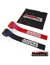 Bandas elásticas - Para compresión muscular - Movilidad y recuperación - Incluye 2 bandas elásticas para todas las zonas del cuerpo - Estuche de transporte y eBook de regalo incluidos