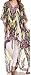Sakkas Laisson Flowy Hi Low Caftan Rhinestone Boxy V Neck Dress Top Cover/Up