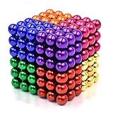 LOVEYIKOAI Upgraded 5MM 216 Pcs Magnets Cube Building Blocks Magnetic Toys Colorful Buildable Sculpture Office Stress Relief Toys for Adults (8 Colors)